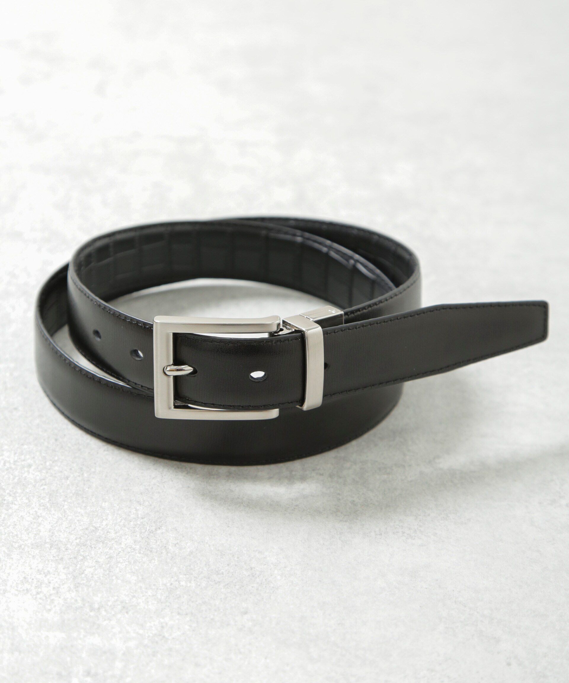 nano･universe「スプリットレザーリバーシブルベルト」|ベルト|