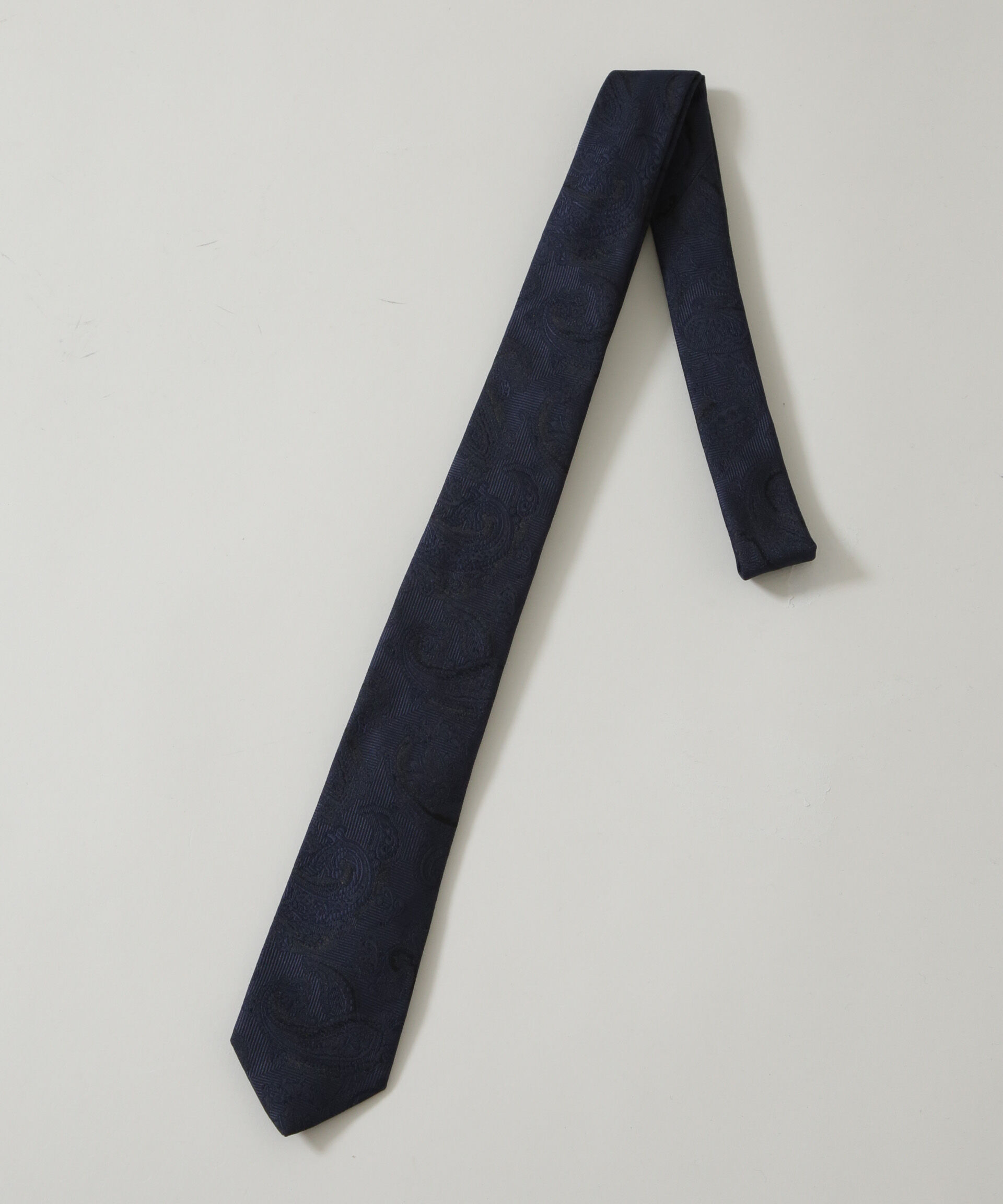 nano･universe「京都西陣ウォッシャブルシャドーペイズリーネクタイ 1」|ネクタイ・蝶ネクタイ|