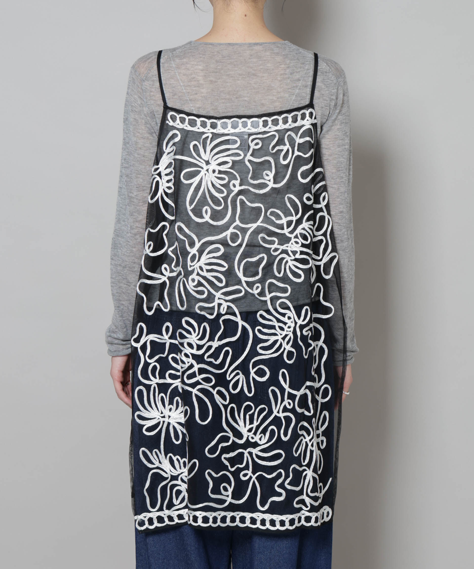 nano･universe「Sara mallika/TULLETAPEEMBRIODERY CAMI DRESS」|ワンピース|