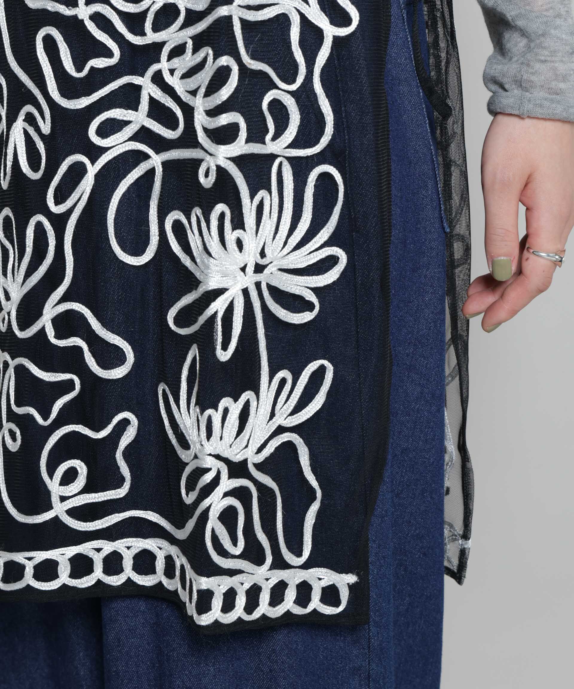 nano･universe「Sara mallika/TULLETAPEEMBRIODERY CAMI DRESS」|ワンピース|