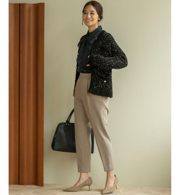 組曲「【WEB限定】スノーネップツイード ニットジャケット」|カーディガン|