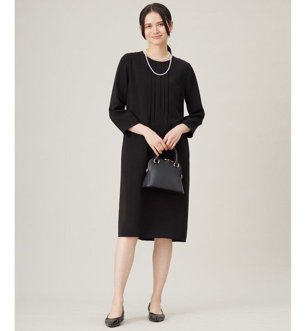 自由区「【セットアップ対応・洗える】トリアセダブルクロス ワンピース」|ワンピース|