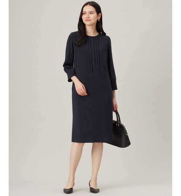 自由区「【セットアップ対応・洗える】トリアセダブルクロス ワンピース」|ワンピース|