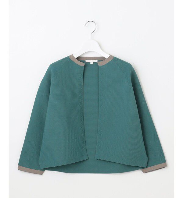 自由区「【洗える】ポリエステルホールガーメントボレロ ニット」|カーディガン|