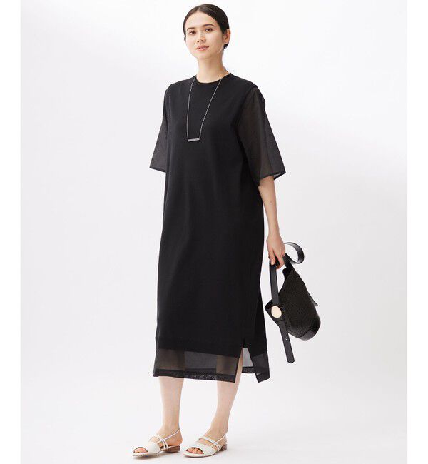 自由区「【洗える】ハイツイストコットンアセテート ワンピース」|ワンピース|