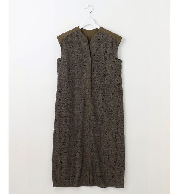 自由区「【洗える】フラワータイルレース ワンピース」|ワンピース|