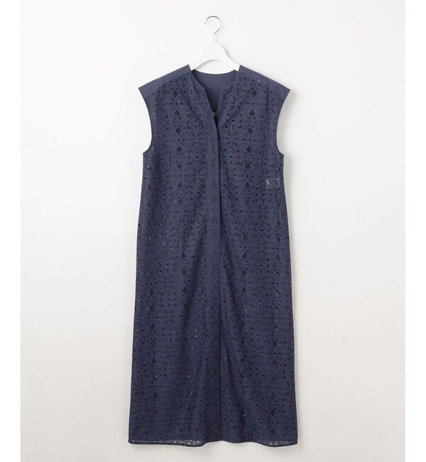 自由区「【洗える】フラワータイルレース ワンピース」|ワンピース|