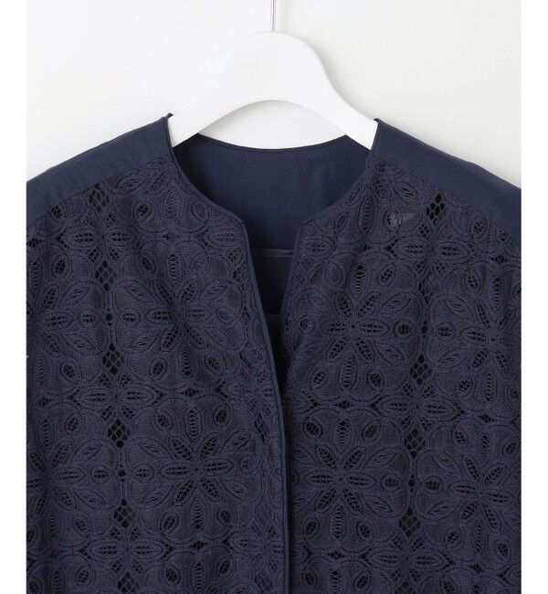 自由区「【洗える】フラワータイルレース ワンピース」|ワンピース|