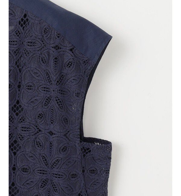 自由区「【洗える】フラワータイルレース ワンピース」|ワンピース|