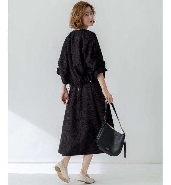 23区「【洗える】ジオメトリックジャカード ブルゾン」|ブルゾン・スタジャン|