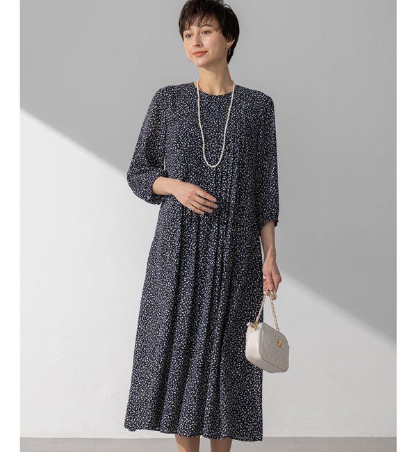 23区「【接触冷感/吸水速乾/洗える】ペインティングプリント ワンピース」|ワンピース|ﾈｲﾋﾞｰﾌ