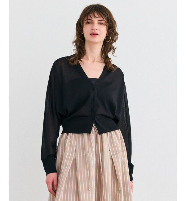 BEIGE,「【洗える】MOISE / 2WAYドルマンカーディガン」|カーディガン|Black &times; White