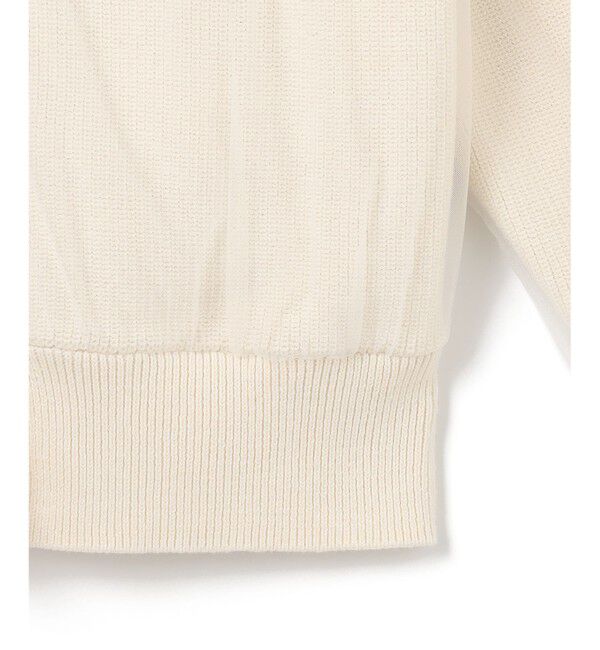 BEIGE,「【洗える・GISELe 4月号掲載】MYRTLE / チュールレイヤードカーディガン」|カーディガン|