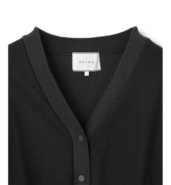 BEIGE,「【洗える・GISELe 4月号掲載】MYRTLE / チュールレイヤードカーディガン」|カーディガン|