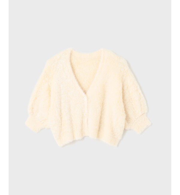 GRACE CONTINENTAL「フェザースリーブニットカーディガン」|カーディガン|