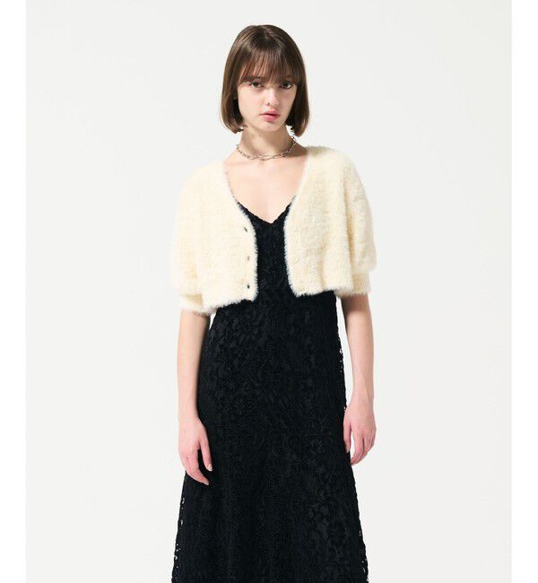 GRACE CONTINENTAL「フェザースリーブニットカーディガン」|カーディガン|