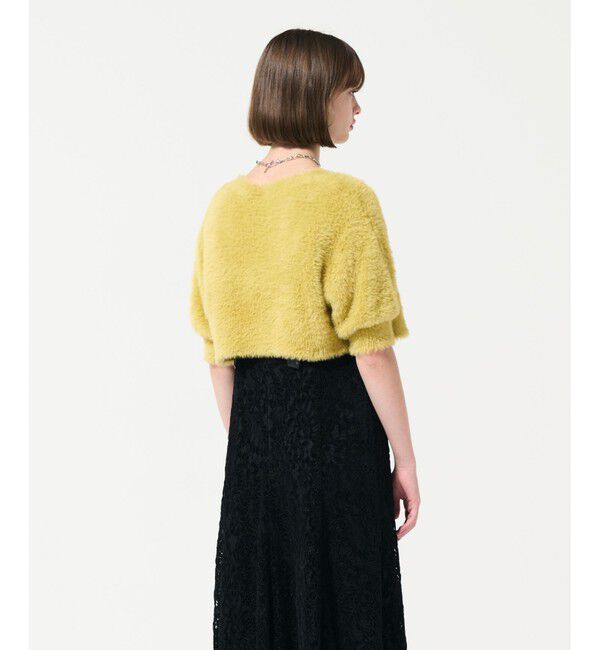 GRACE CONTINENTAL「フェザースリーブニットカーディガン」|カーディガン|