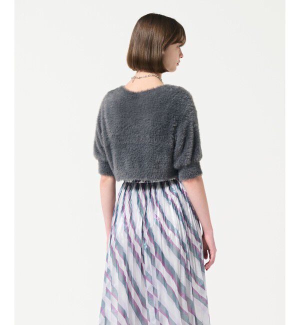 GRACE CONTINENTAL「フェザースリーブニットカーディガン」|カーディガン|