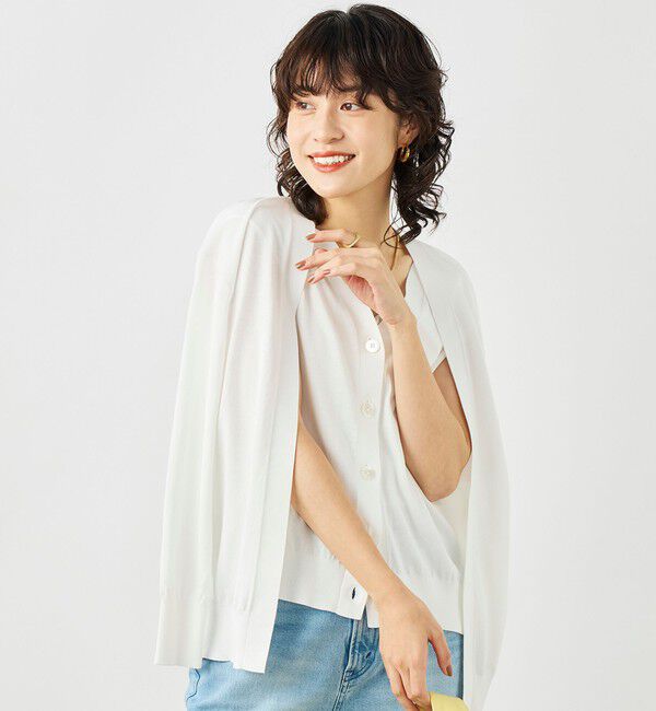 NOLLEY'S「《手洗い可能》ベストドッキングVネックカーディガン」|カーディガン|