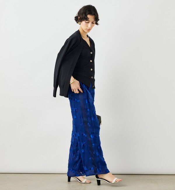 NOLLEY'S「《手洗い可能》ベストドッキングVネックカーディガン」|カーディガン|