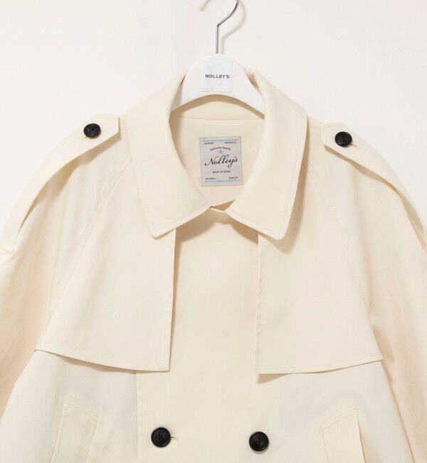 NOLLEY'S「NMPウォッシャブルショートトレンチコート」|ブルゾン・スタジャン|
