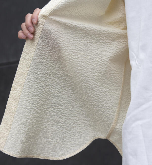 GLOSTER「【GLOSTER/グロスター】シアサッカー ボタンダウン半袖シャツ」|シャツ・ブラウス|