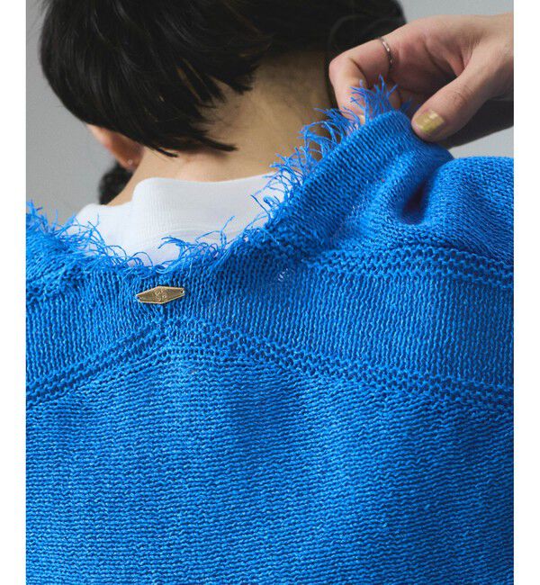 SALON adam et rope'「ペーパーヤーンクロップドカーディガン/ボレロ［吸水速乾・洗える］」|カーディガン|