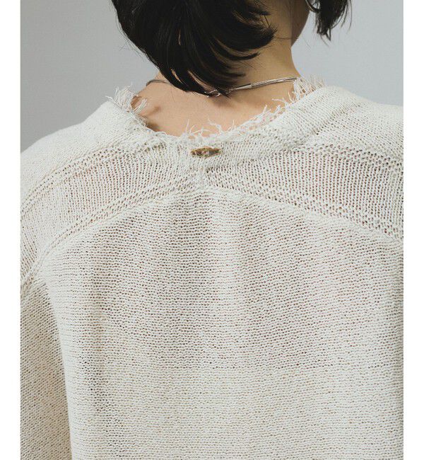 SALON adam et rope'「ペーパーヤーンクロップドカーディガン/ボレロ［吸水速乾・洗える］」|カーディガン|