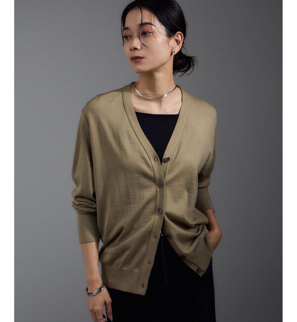 SALON adam et rope'「30ゲージウールニットカーディガン」|カーディガン|