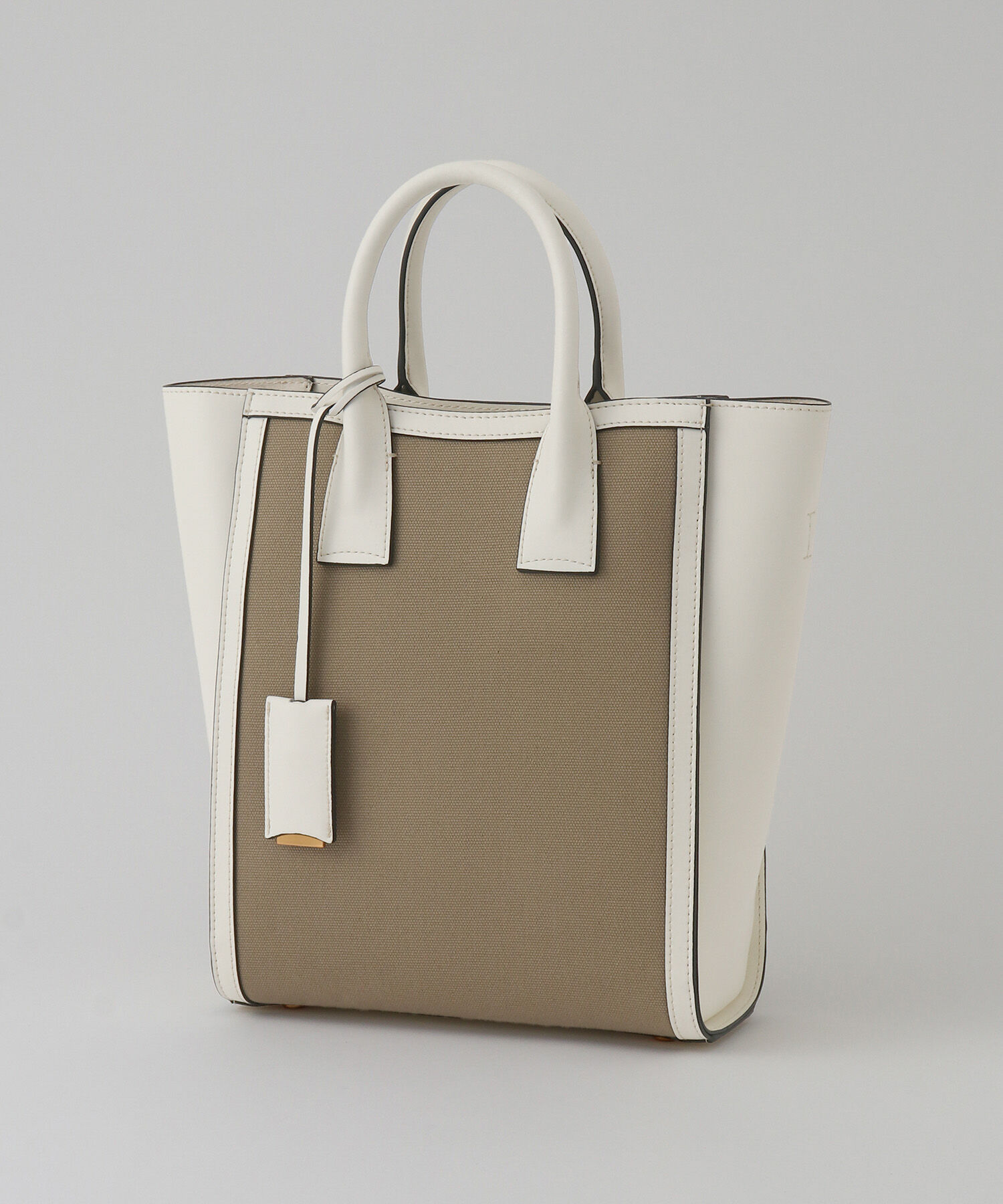 E'POR「【E'POR】 I BAG Medium（キャンバスコンビ縦型トートバッグ）」|ハンドバッグ|
