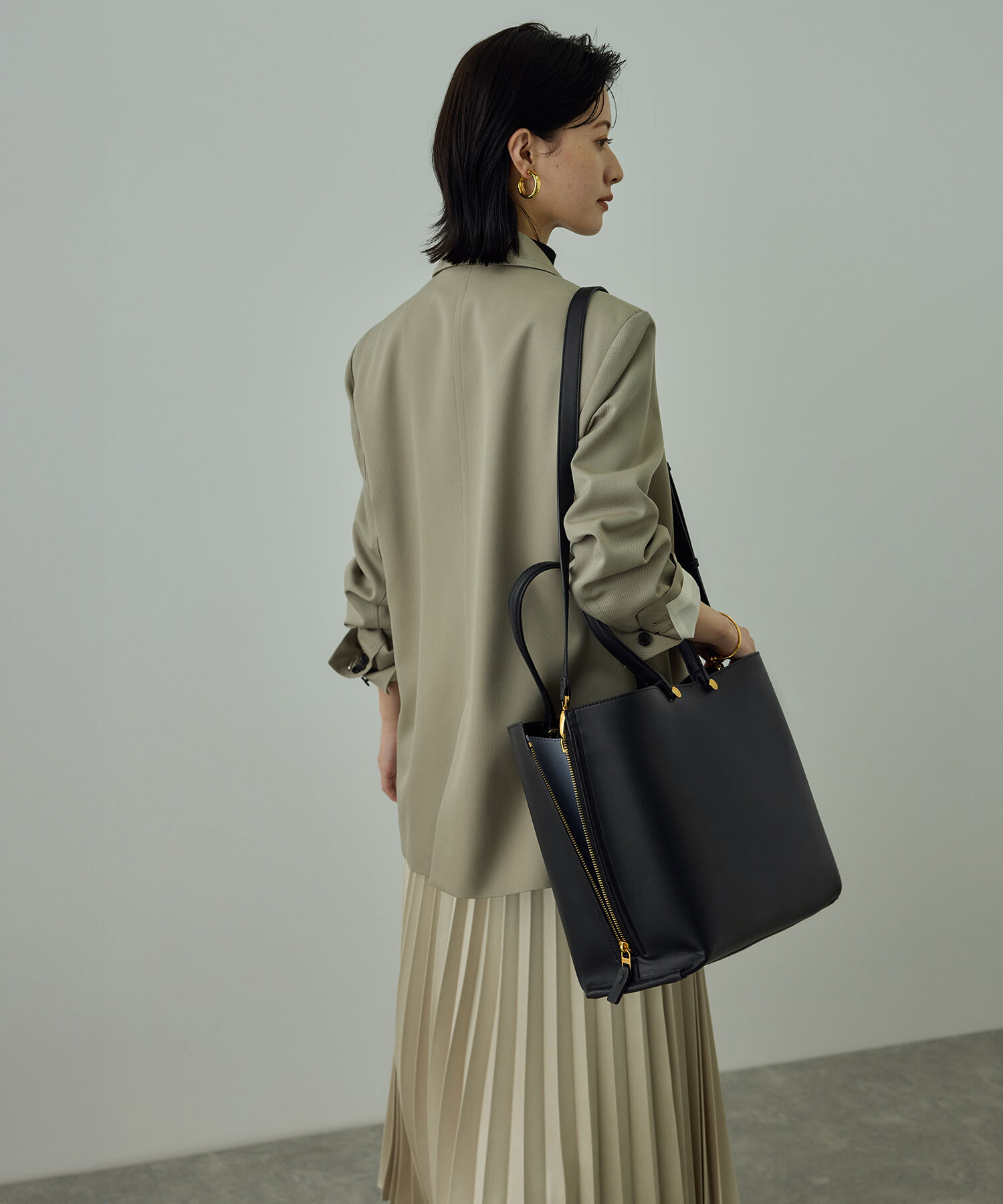 ROPE「【E'POR】Y BAG Wide【通勤】【A4対応】【25SS】」|トートバッグ|クロメイン