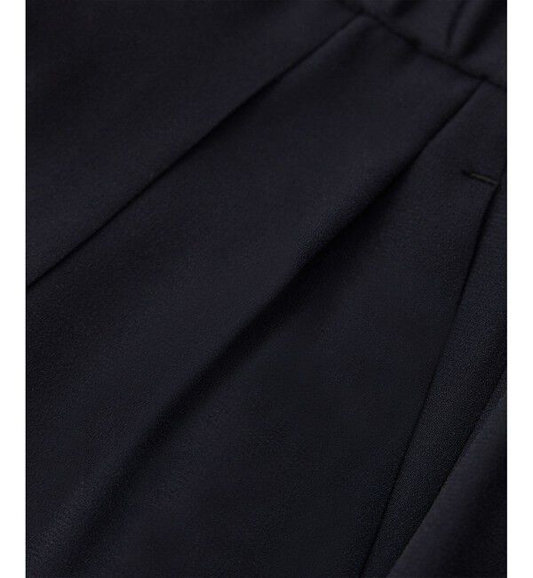 ROPE「【洗える・カセット服】ライトトリアセイージーワイドパンツ/お仕事・通勤・セットアップ対応」|チノ|