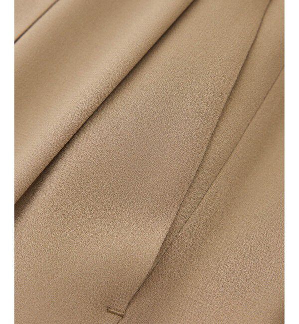 ROPE「【洗える・カセット服】ライトトリアセイージーワイドパンツ/お仕事・通勤・セットアップ対応」|チノ|