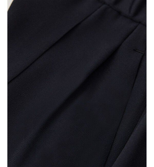 ROPE「【洗える・カセット服】ライトトリアセイージーワイドパンツ/お仕事・通勤・セットアップ対応」|チノ|