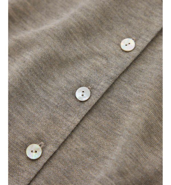 ROPE「【洗える】LEVITAクルーネックシアーカーディガン」|カーディガン|