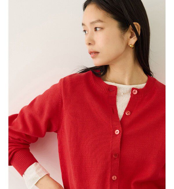 ROPE「オーガニックコットンニットカーディガン/イージーケア」|カーディガン|