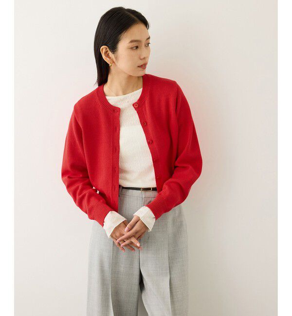 ROPE「オーガニックコットンニットカーディガン/イージーケア」|カーディガン|