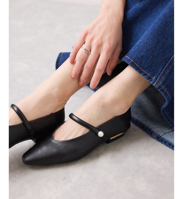 VIS「パールメリージェーンパンプス/バブーシュ」|パンプス|