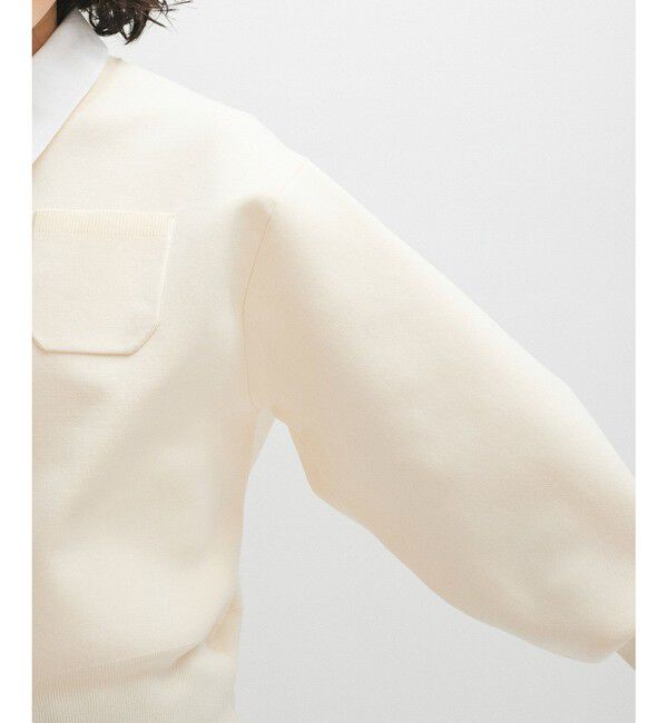 ADAM ET ROPE'「【WEB限定】・【サステナブル】カラー付きカーディガン」|カーディガン|