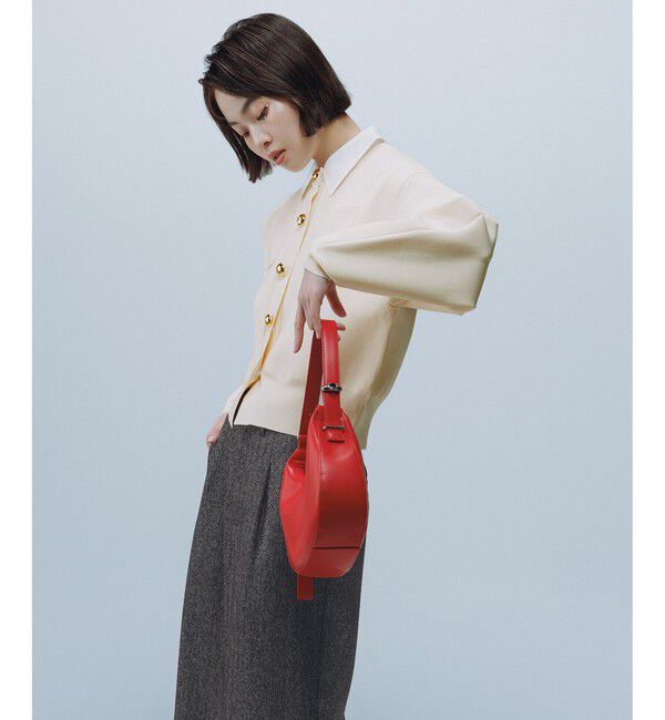 ADAM ET ROPE'「【WEB限定】・【サステナブル】カラー付きカーディガン」|カーディガン|