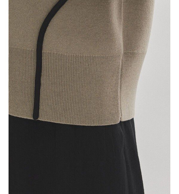 ADAM ET ROPE'「【サステナブル】ラインアートカーディガン」|カーディガン|