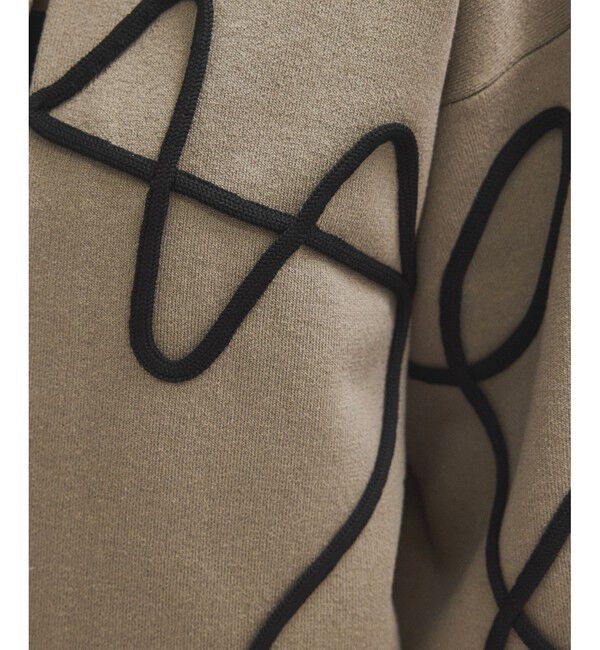 ADAM ET ROPE'「【サステナブル】ラインアートカーディガン」|カーディガン|