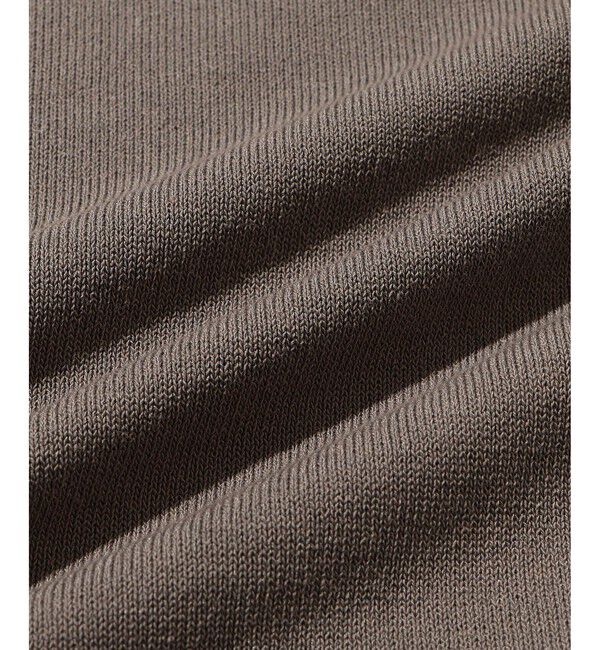 ADAM ET ROPE'「強撚プレーティングニットカーディガン」|カーディガン|