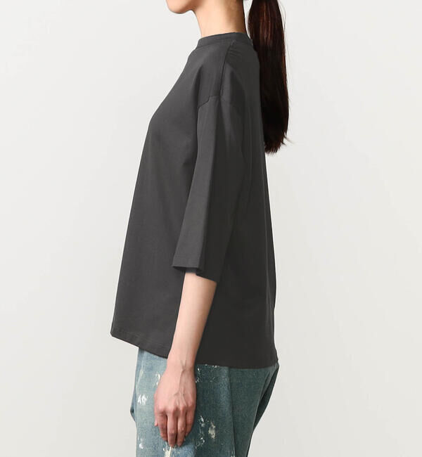 handvaerk「handvaerk | 60/2 ボトルネックTシャツ SOLID WOMEN」|Tシャツ・カットソー|