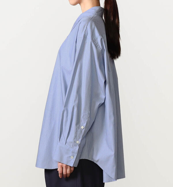  「SOPHIE TALKS ABOUT THE WEATHER | ストライプ オーバーサイズシャツ WOMEN」|シャツ・ブラウス|