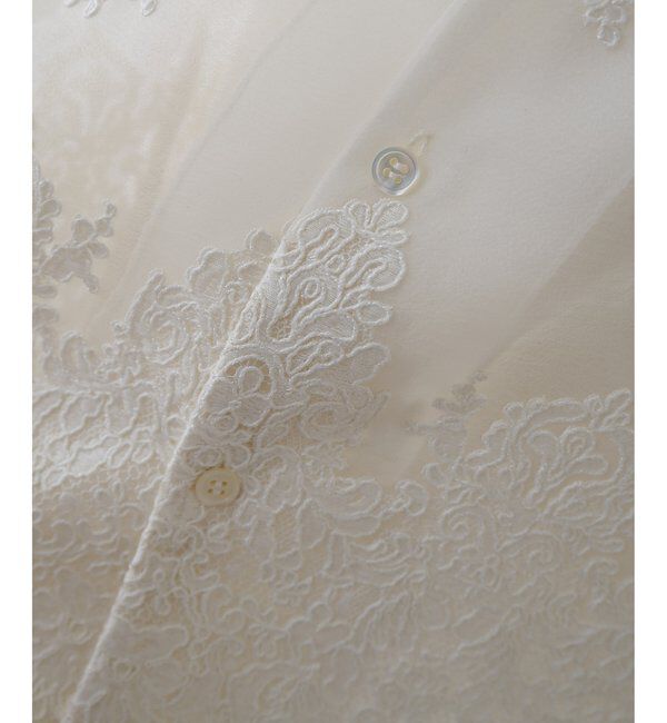  「オーガンジーレースシャツ」|シャツ・ブラウス|