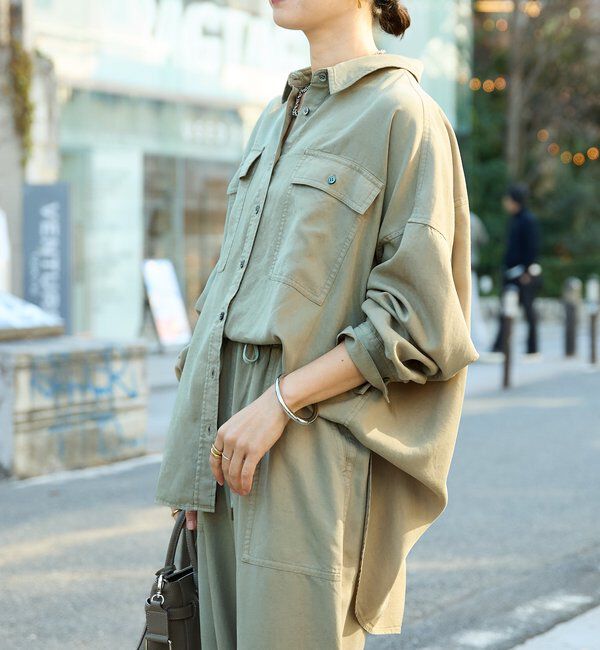  「予約【セットアップ可/新色追加】ガーメントダイワイドシャツ」|シャツ・ブラウス|