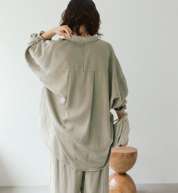  「予約【セットアップ可/新色追加】ガーメントダイワイドシャツ」|シャツ・ブラウス|