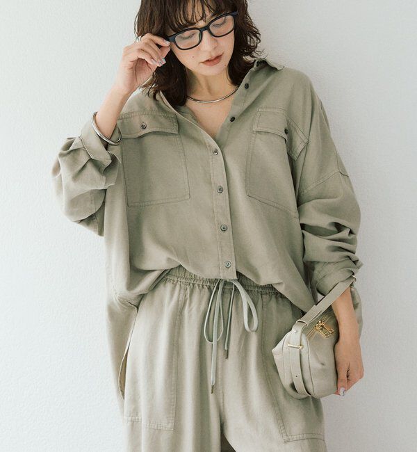  「予約【セットアップ可/新色追加】ガーメントダイワイドシャツ」|シャツ・ブラウス|