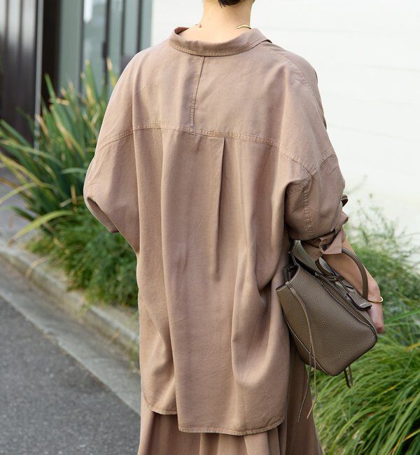  「予約【セットアップ可/新色追加】ガーメントダイワイドシャツ」|シャツ・ブラウス|